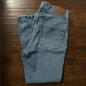 Madewell Blue Straight Leg Jeans Classic Indigo